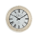 H&h Orologio Parete, Forma Tonda, Cm 60 In Legno, Marca H&H