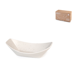 Rombo Set 2 Barchette In Stoneware Beige Cm 13X24, Modello Streat