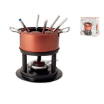 Home Servizio Fonduta Antiaderente 11 Pezzi Rosso Scuro