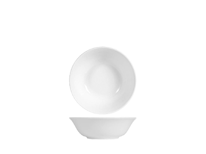 Set di 6 coppette in porcellana bianca, diamentro 14 Cm Charme H&H