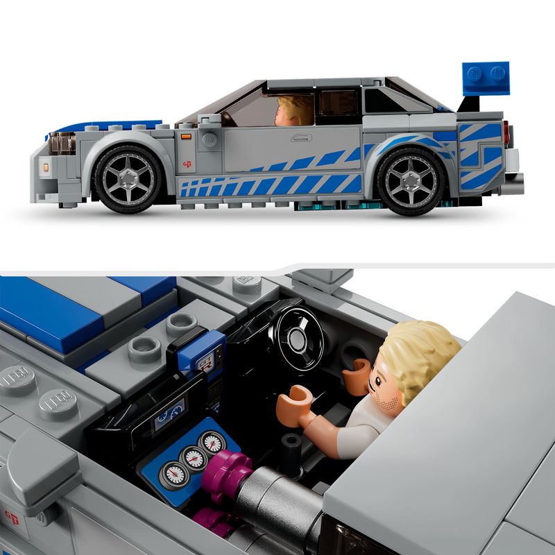 LEGO-Speed-Champions-76917-2-Fast-2-Furious-Nissan-Skyline-GT-R--R34--Macchina-Giocattolo-da-Collezione-2023-Giochi-per-Bambini