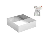 Coppapasta Inox 18/10 Quadro 8x8xh4,5 Grigio Home
