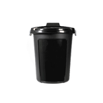 Bidone Con Chiusure Litri 46 Nero 1463 Heidrun