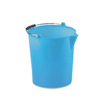 Secchio Politene Stef Con Bordo 17 Litri Azzurro Stefanplast