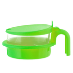Formaggiera Polipropilene Home Colore Verde Trasparente 12x6x15 Cm