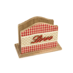 Portatovaglioli In Legno, 14x7xh11 Cm, Rosso H&H