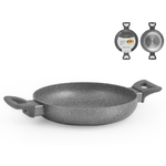 H&h Tegame Antiaderente Stone Induzione Grigio Cm28 Pentole