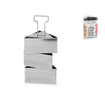 Confezione 3 coppapasta Inox Inoxpran Triangolari 8 Home
