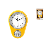 Orologio Con Timer Contaminuti, 22x16cm, Giallo H&H