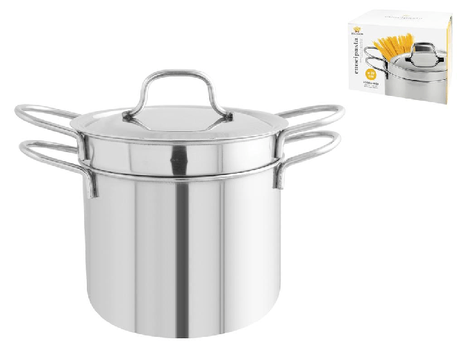 Cuoci Pasta In Acciaio Inox Con Coperchio 19 Cm Royal Norfolk
