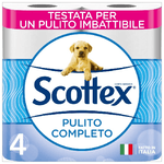 Scottex 4 Rotoloni Igienica Pulito Completo