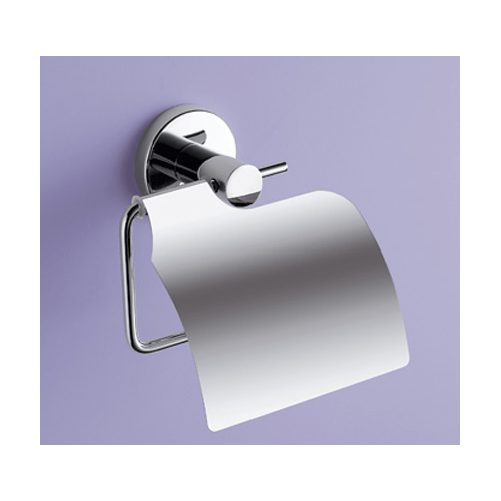 Portarotolo WC da parete Gedy FELCE, modello FE25 13, Con Coperchio, in Cromo, per eleganza e praticità