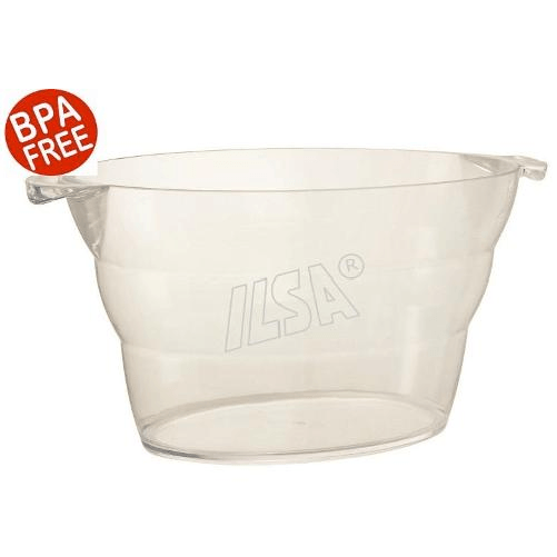Secchiello portaghiaccio Ilsa CRYSTAL, modello 2594047, Per 2 Bottiglie, Trasparente, per feste e eventi