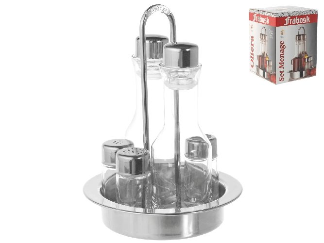 Oliera 5 Pezzi marca frabosk acciaio Inox