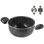 Casseruola 2 Manici Antiaderente 'stone' Cm24 HOME in alluminio