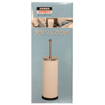 Scopino Wc Base Bianco Acciaio Sonda Casre5092 Made In Italy