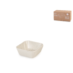 Set 4 Ciotoline Quadrate Beige Cm 8,5, Streat, Stoneware