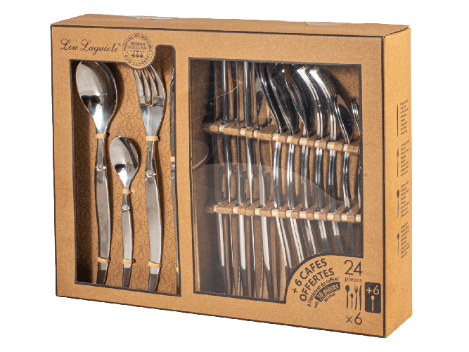 Servizio Posate 30 Pezzi Jet In Acciaio Inox