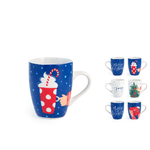 Royal Norfolk 12 Mug Merry Joi in porcellana decorata cc 280