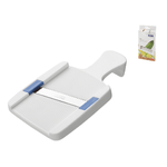 Affettatore Verdure In Polipropilene Colore Bianco E Lama In Acciaio Inox. Idoneo Al Lavaggio In Lavastoviglie.