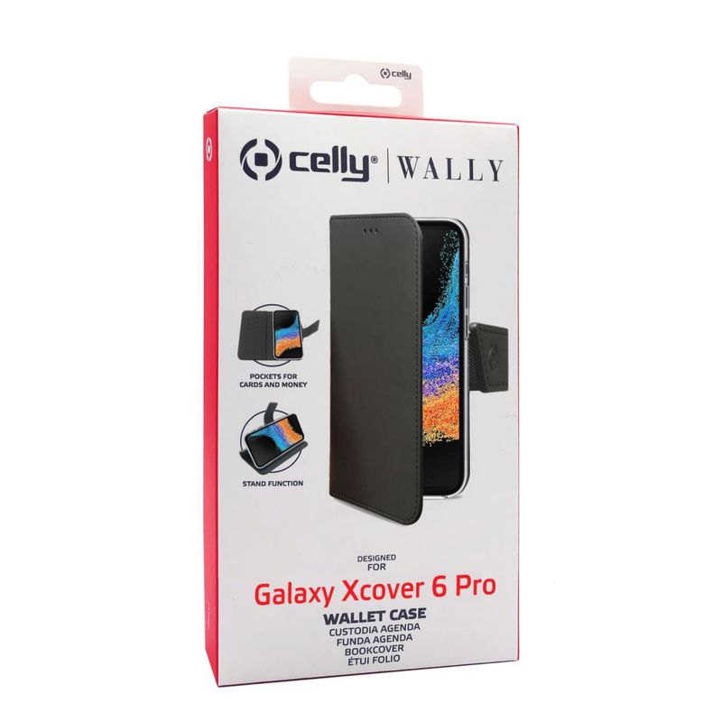 Celly-Wally-custodia-per-cellulare-168-cm--6.6---Custodia-a-borsellino-Nero