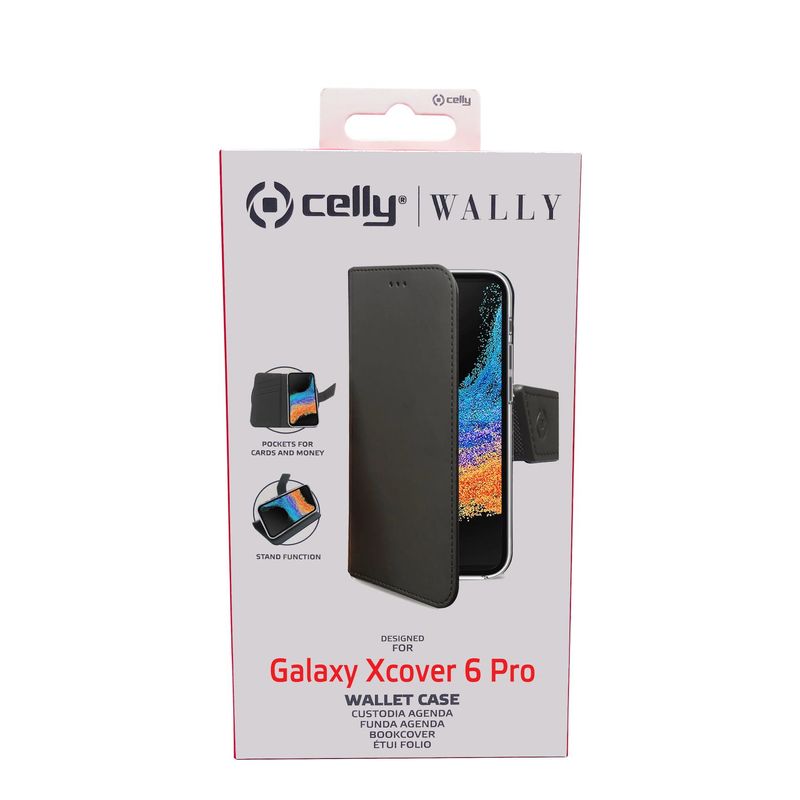 Celly-Wally-custodia-per-cellulare-168-cm--6.6---Custodia-a-borsellino-Nero