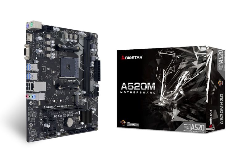 Biostar-A520MH-3.0-scheda-madre-AMD-A520-Socket-AM4-micro-ATX