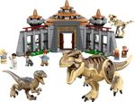 LEGO-Jurassic-Park-76961-Centro-Visitatori--l’Attacco-del-T.-Rex-e-del-Raptor-Set-con-2-Dinosauri-Giocattolo-e-6-Minifigure