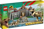 LEGO-Jurassic-Park-76961-Centro-Visitatori--l’Attacco-del-T.-Rex-e-del-Raptor-Set-con-2-Dinosauri-Giocattolo-e-6-Minifigure