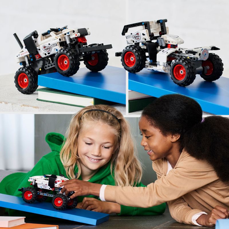 LEGO-Technic-42150-Monster-Mutt-Monster-Jam-Dalmata-Set--2-in-1-con-Pull-Back-Auto-Offroad-Monster-Truck-e-Camion-Giocattolo