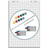 MAUL HEBEL Flipchart Starter-Set, Grundausstattung für Präsentationen am Flipchart, Inhalt: 5 Flipchart-Blöcke (63880-09