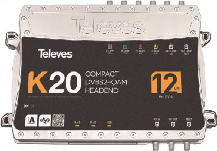 Televes K20-12 centrale compatta 12 transponder DVB-S2" QAM (570102)