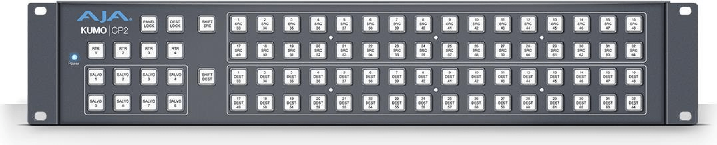 AJA KUMO CP2 - Pannello di controllo - Grigio - 2U - 4830 cm (19") - -40 - 60 C - 0 - 40 C (KUMO CP2)
