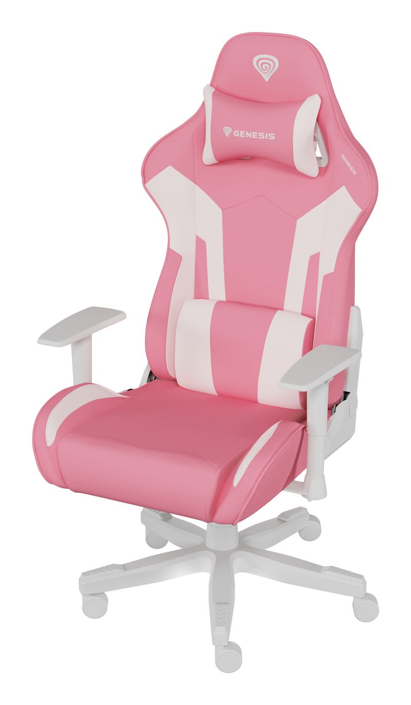 Genesis-Nitro-710-Gamer-Stol-Pink-Hvid