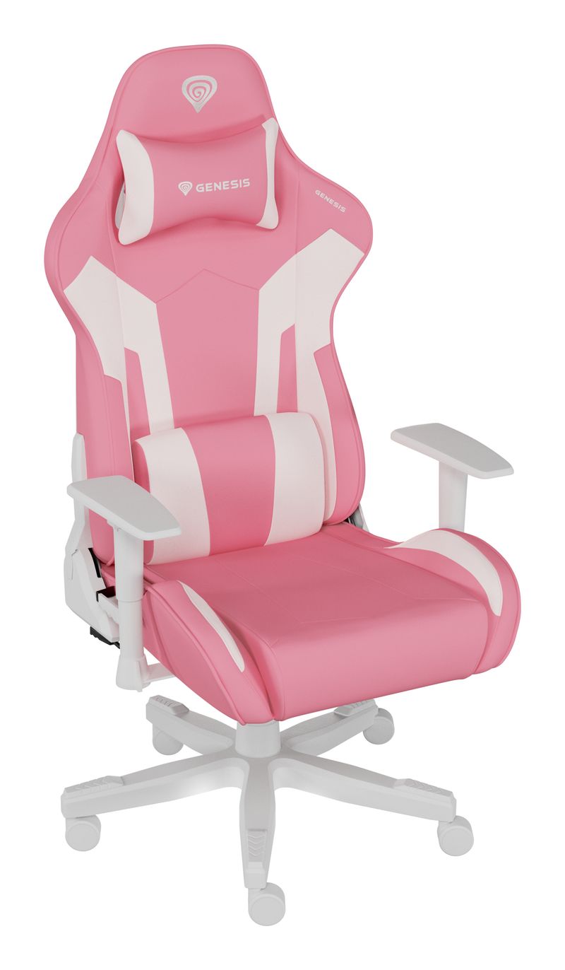 Genesis-Nitro-710-Gamer-Stol-Pink-Hvid