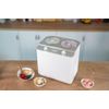 Unold-Doppio-Gelatiera-compressore-24-L-250-W-Acciaio-satinato-Bianco