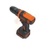 Black & Decker BDCD12-QW trapano Senza chiave Nero, Arancione