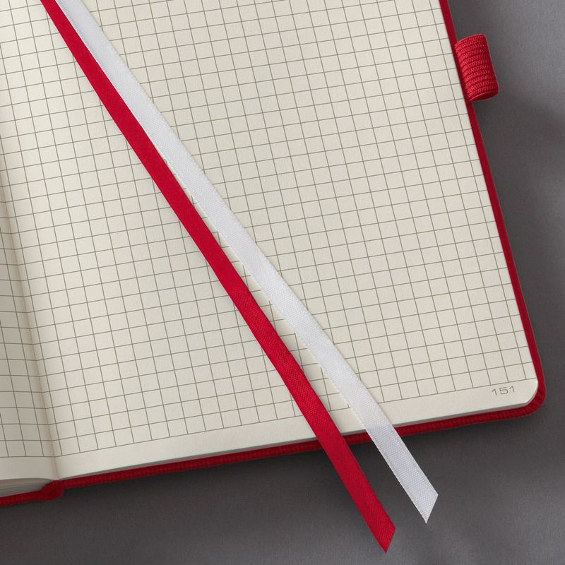 Quaderno-SIGEL-formato-A5-a-quadretti-rosso-ca.-DIN-A5-a-quadretti-rosso
