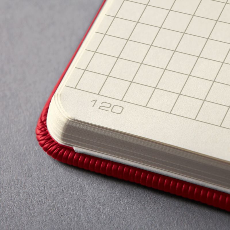 Quaderno-SIGEL-formato-A5-a-quadretti-rosso-ca.-DIN-A5-a-quadretti-rosso