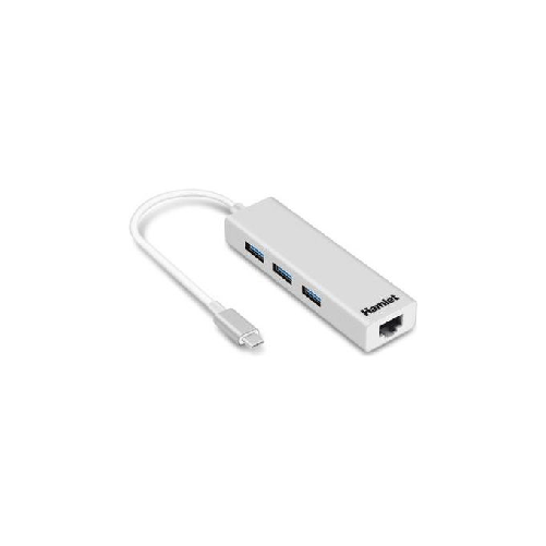 Hamlet-XHUB331TCL-replicatore-di-porte-e-docking-station-per-laptop-USB-3.2-Gen-1--3.1-Gen-1--Type-C-Bianco