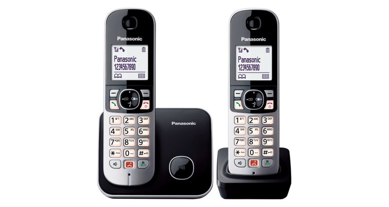 Panasonic-KX-TG6852JTB-telefono-Telefono-DECT-Identificatore-di-chiamata-Nero-Grigio