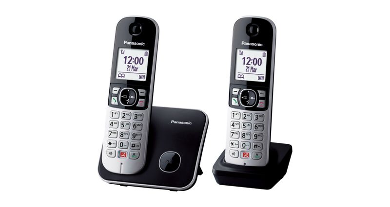 Panasonic-KX-TG6852JTB-telefono-Telefono-DECT-Identificatore-di-chiamata-Nero-Grigio