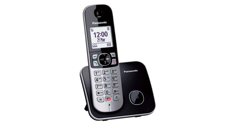 Panasonic-KX-TG6852JTB-telefono-Telefono-DECT-Identificatore-di-chiamata-Nero-Grigio