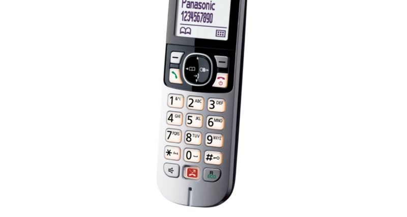 Panasonic-KX-TG6852JTB-telefono-Telefono-DECT-Identificatore-di-chiamata-Nero-Grigio