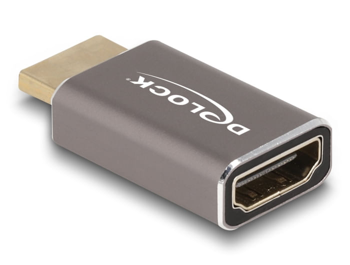 Delock-Adattatore-HDMI-maschio-a-femmina-8K-60-Hz-grigio-metallo