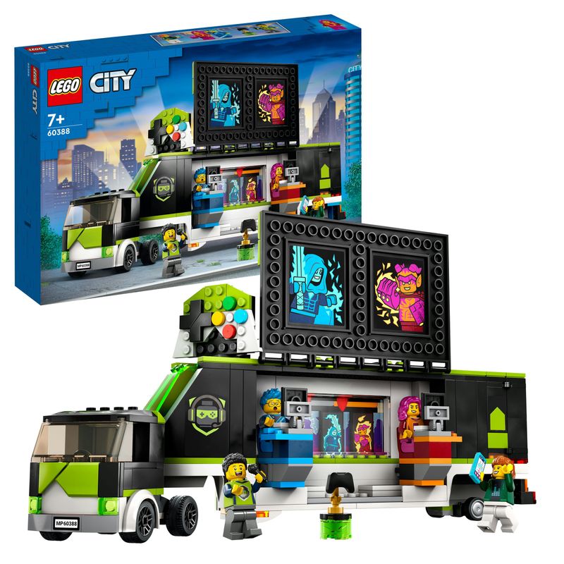 LEGO-60388-City-Camion-dei-Tornei-di-gioco-Set-con-Veicolo-Giocattolo-per-i-Fan-dei-Videogiochi-e-di-eSport-Idee-Regalo-per-Bambini-e-Bambine