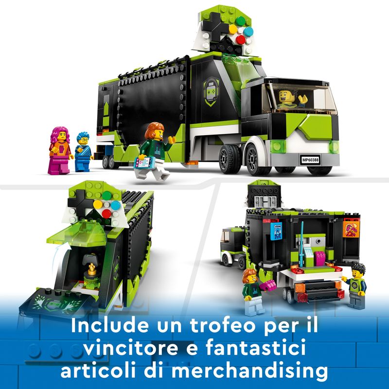 LEGO-60388-City-Camion-dei-Tornei-di-gioco-Set-con-Veicolo-Giocattolo-per-i-Fan-dei-Videogiochi-e-di-eSport-Idee-Regalo-per-Bambini-e-Bambine