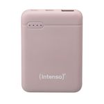 Intenso Intego PowerBank XS5000-Rosé (5000 MAH, 2.1 A-1X USB-A, 1x MicrousB-B, incluso USB-A per cavo di ricarica USB-C)