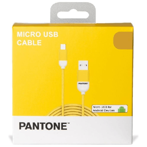 Pantone-PT-MC001-5Y-cavo-USB-15-m-USB-2.0-Micro-USB-A-USB-A-Giallo