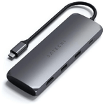 Satechi ST-UCHSEM replicatore di porte e docking station per notebook Cablato USB 3.2 Gen 2 (3.1 Gen 2) Type-A Grigio